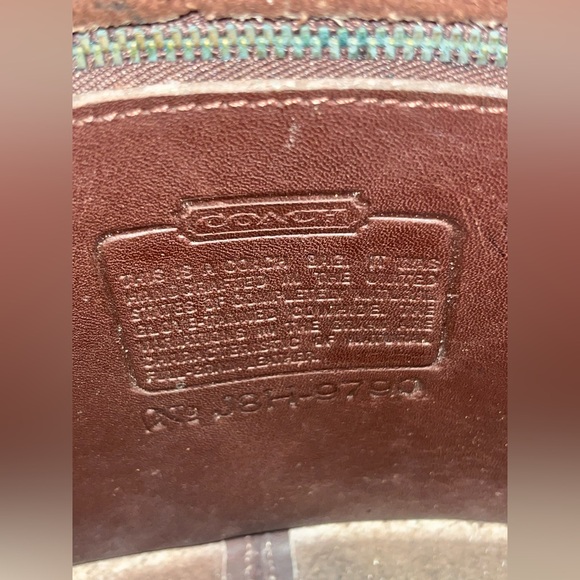Vintage COACH #9790 City Bag Mahogany Brown Leather Crossbody Shoulder Purse - Picture 10 of 11